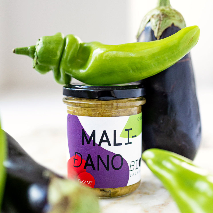 Malidano von BioBalkan mit Paprika und Aubergine