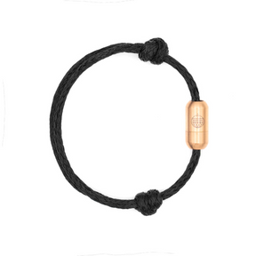 Armband Black Sea II – Größenverstellbar mit Verschluss in rosé, geschlossen