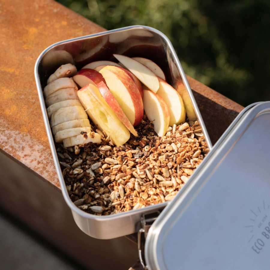 ECO Brotbox Yogi Box+ mit Obst und Müsli
