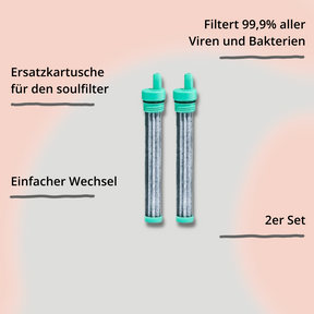 soulfilter Ersatzkartusche 2er Set mit Impact