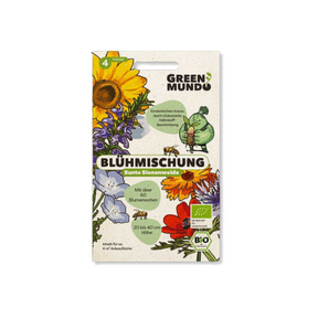 Saatgut Blühmischung Bunte Bienenweide von Green Mundo– Verpackung