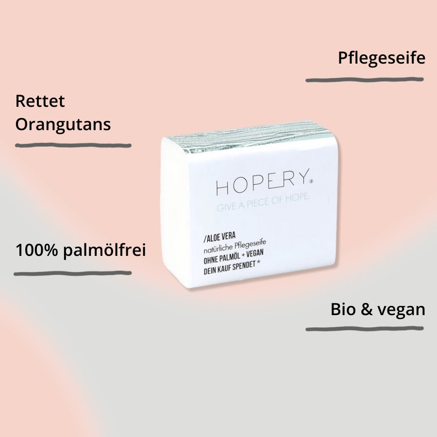 Pflegeseife Aloe Vera von HOPERY mit Impact