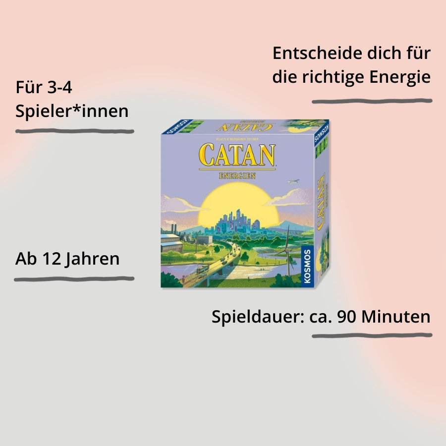 Catan Energien von Kosmos – Verpackung von vorne mit Impact