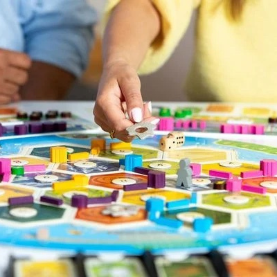 Catan Energien von Kosmos – Spielfeld beim Spielen