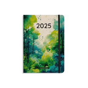 Jahresplaner 2025 "Lush Green" aus Graspapier – Cover