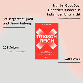 Toxisch Reich vom Oekom Verlag – Cover mit Impact