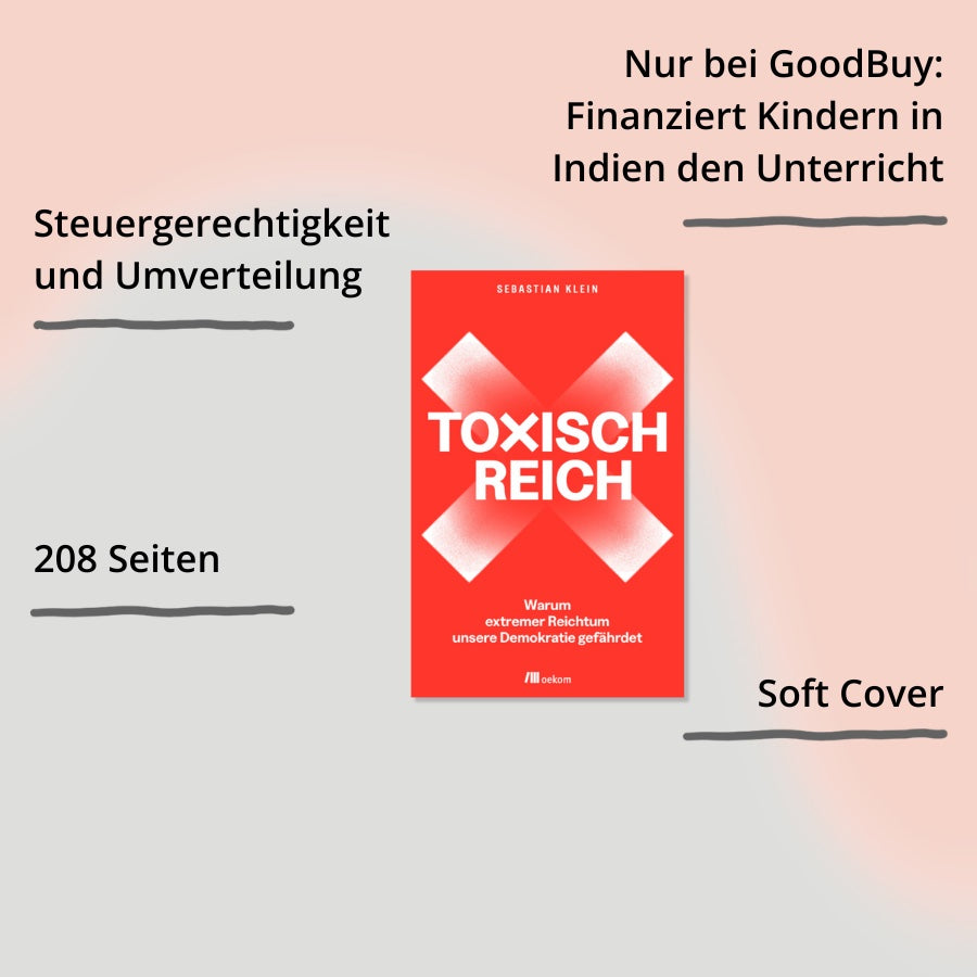 Toxisch Reich vom Oekom Verlag – Cover mit Impact