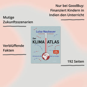 Der Klima Atlas von Luisa Neubauer – Cover mit Impact