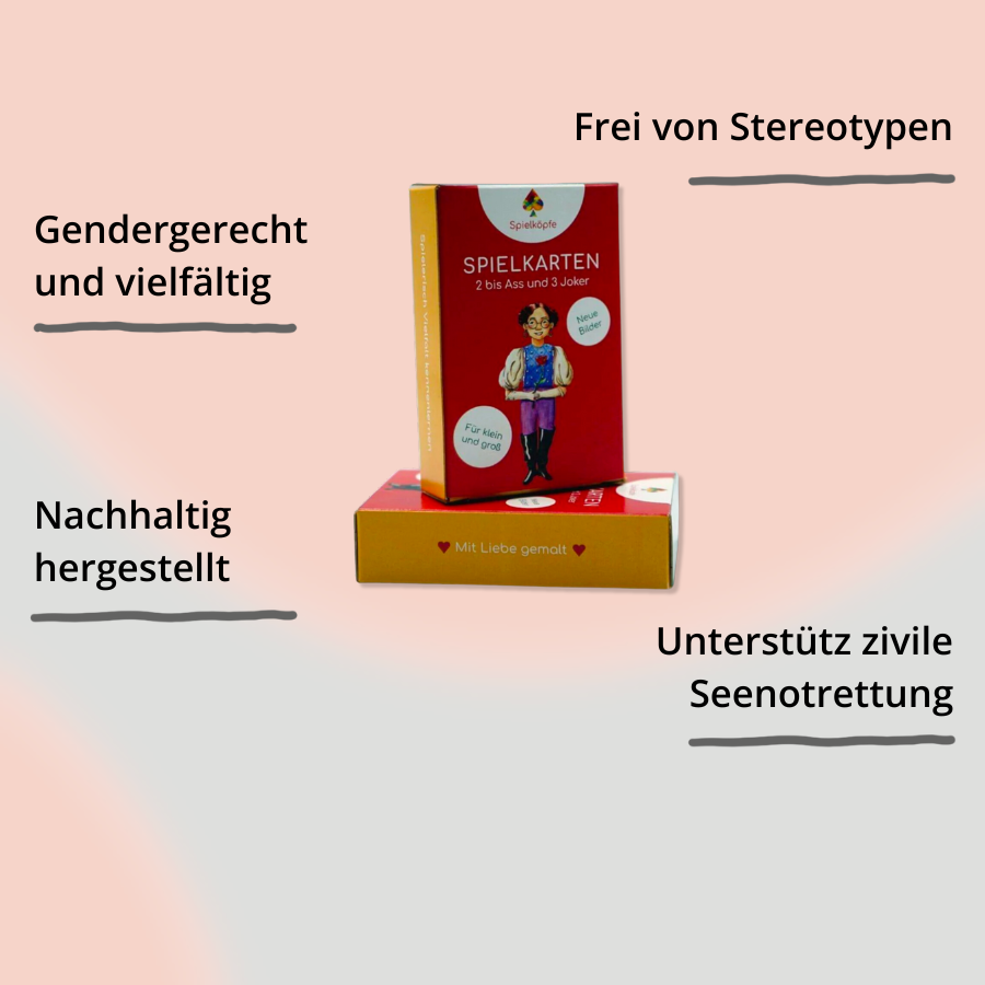 Spielkarten von Spielköpfe mit Impact