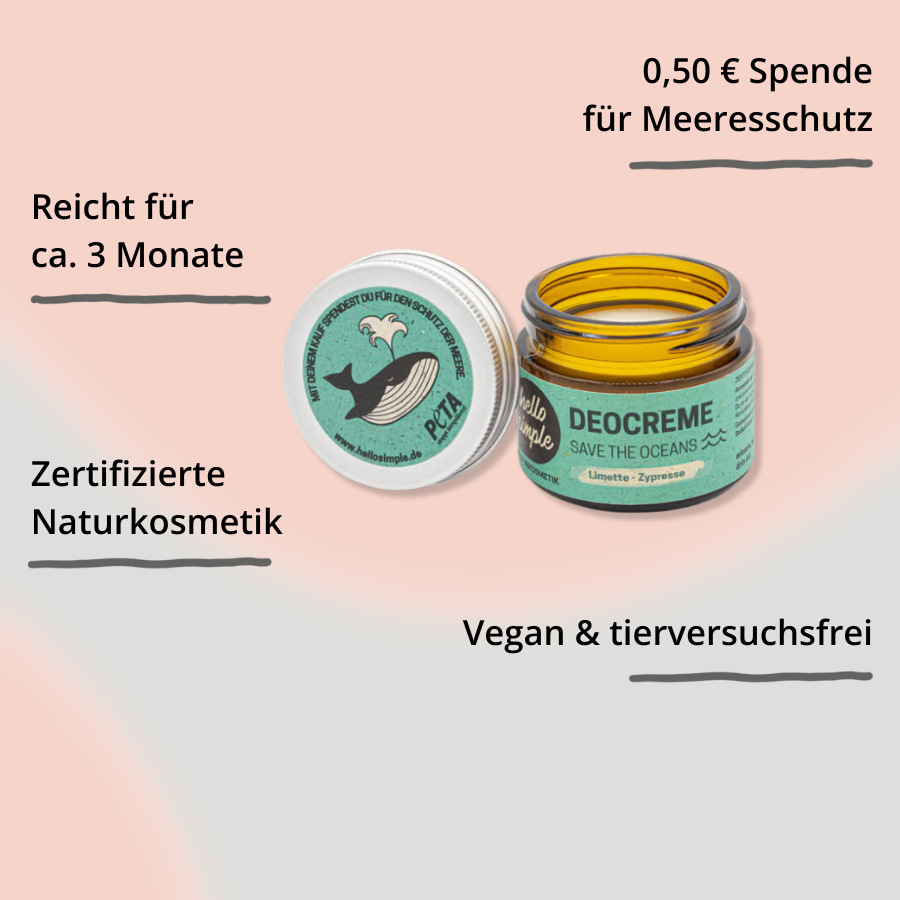 Deocreme – Limette-Zypresse von hello simple mit Impact