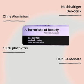 Deo-Nachfüller 002 – Protect + Relax (Zirbe | Mandarine) von terrorists of beauty mit Impact