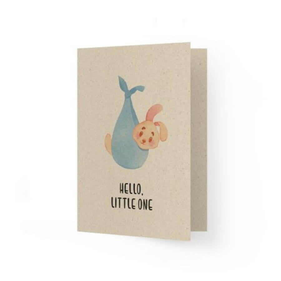 Matabooks Grußkarte Matabooks Grußkarte Hello Little One Bunny